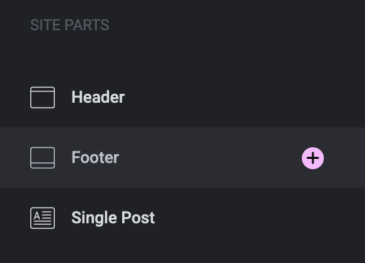 Theme Builder Footer