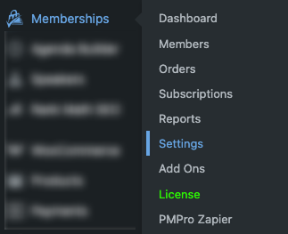 PMPro Settings